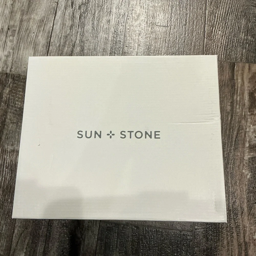 Sun + Stone Black Ankle Boots with Silver Buckles Size 7